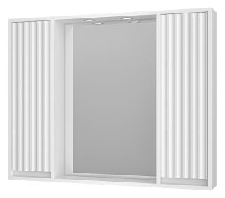 Зеркальный шкаф с подсветкой Brevita Balaton BAL-04100-01-011 100см белый